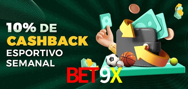 10% de bônus de cashback na Bet9X